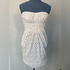 Strapless Lace Dress